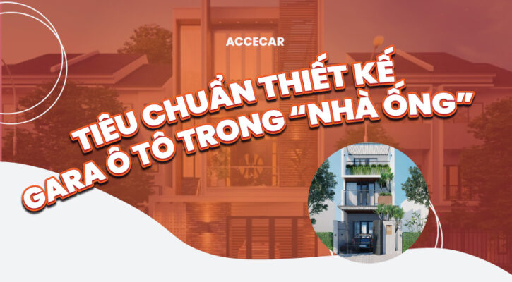 thiết kế gara ô tô trong nhà ống